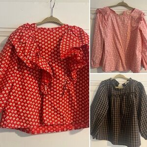 EUC Bundle x3 Long Sleeve Tops Blouses Shirts J Crew (XS, 4-5)